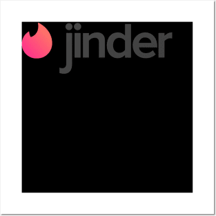 Jinder Tinder Parody Posters and Art